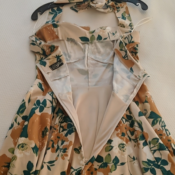 Feverfish UK 50s Style Floral Dress - Picture 4 of 8